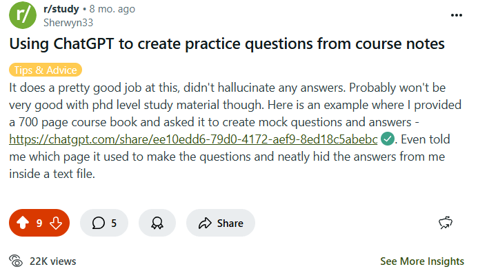 Reddit post reaching 22,000 views